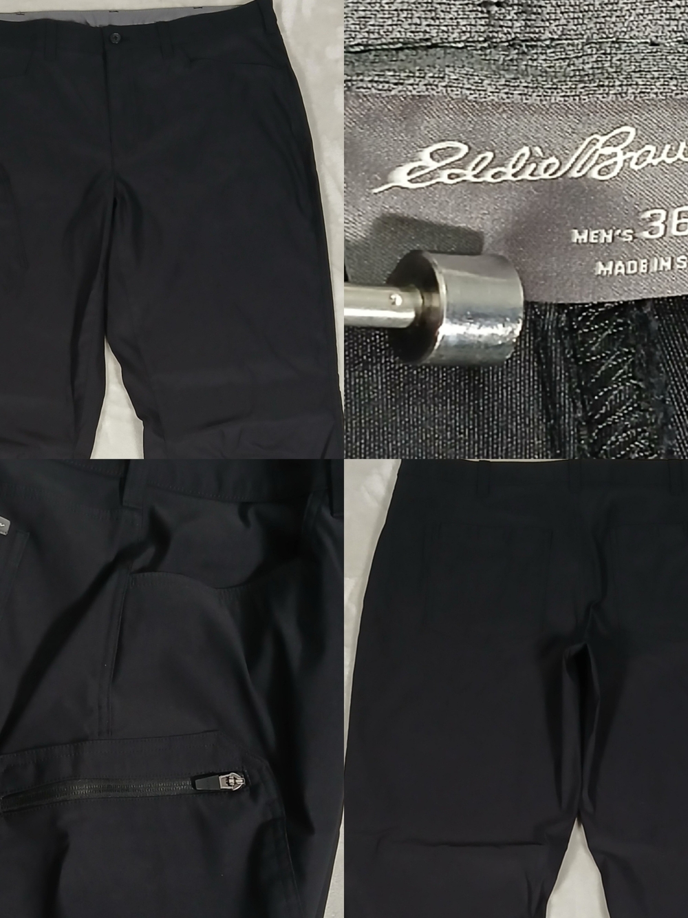 Eddie Bauer Performance Hiking Cargo Pants 36x32 Men's Black